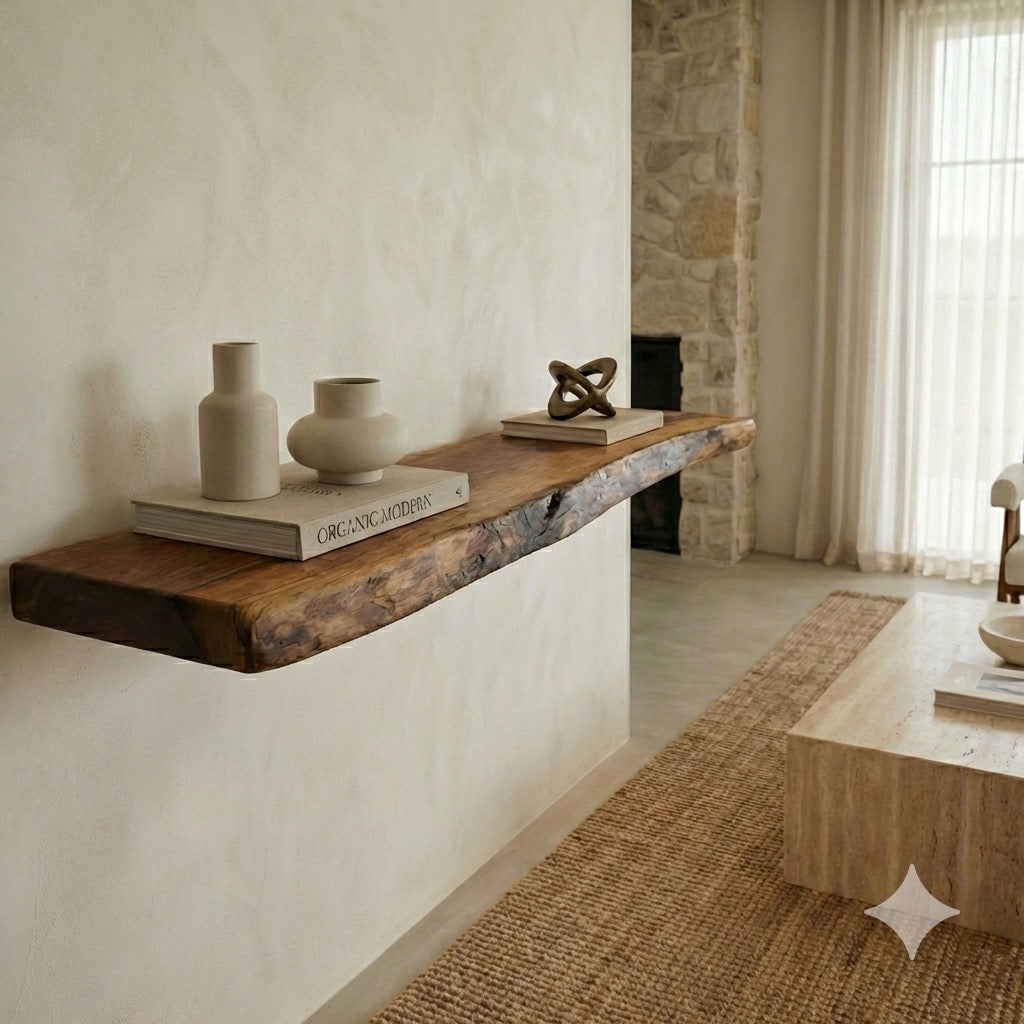 Live edge custom shelf