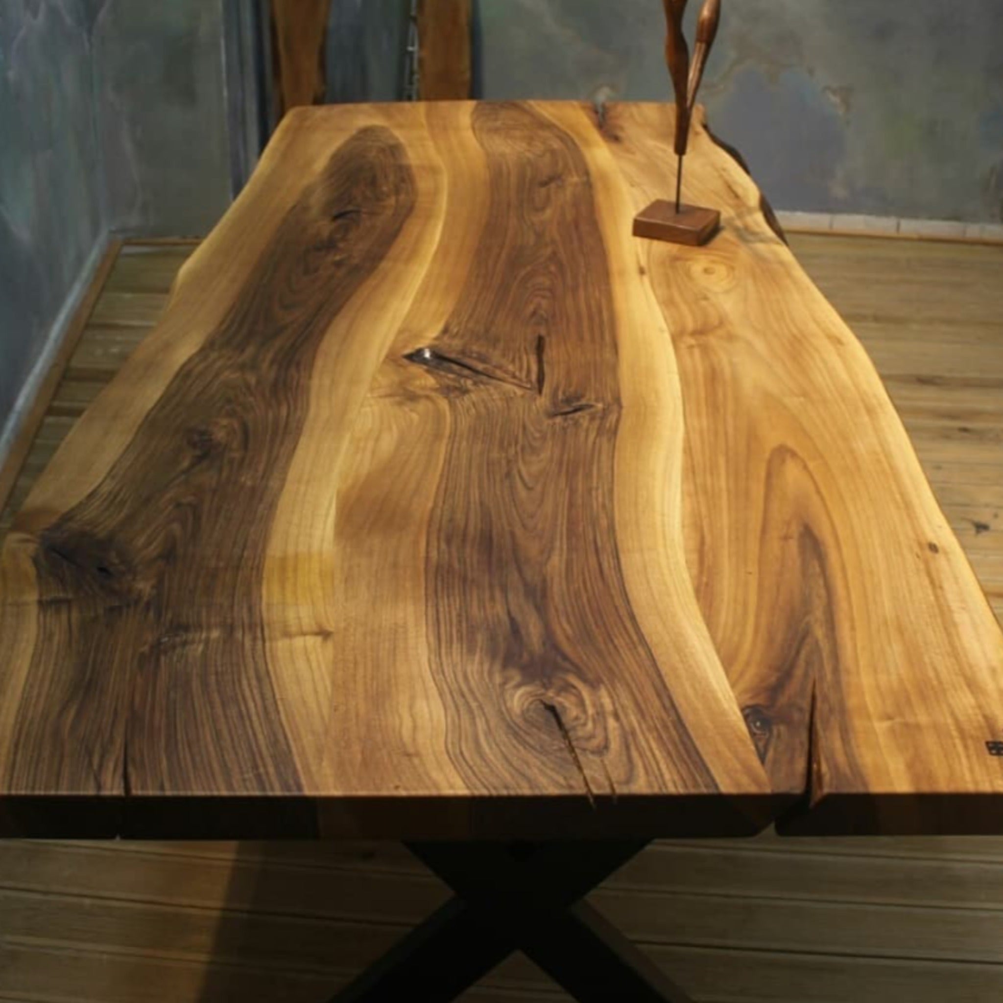 Custom Black Walnut Table - Iron's Custom Wood