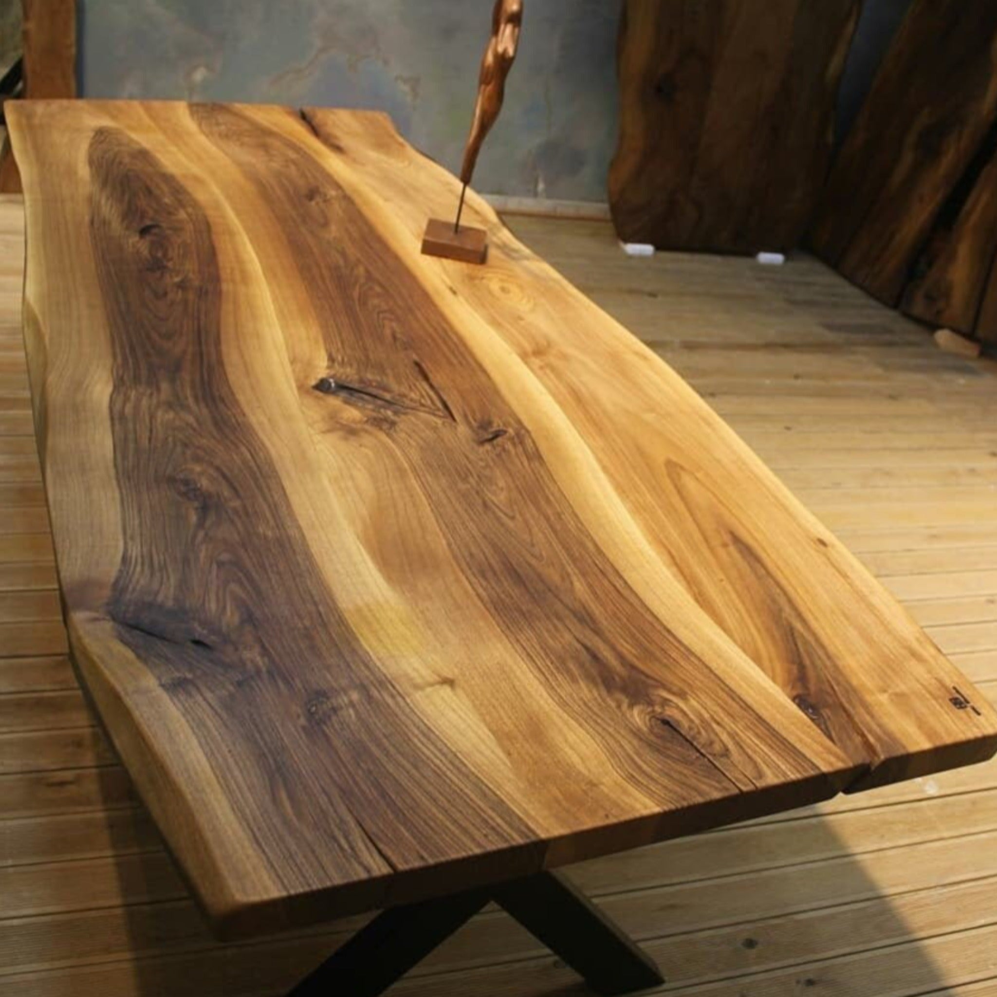 Custom Black Walnut Table - Iron's Custom Wood
