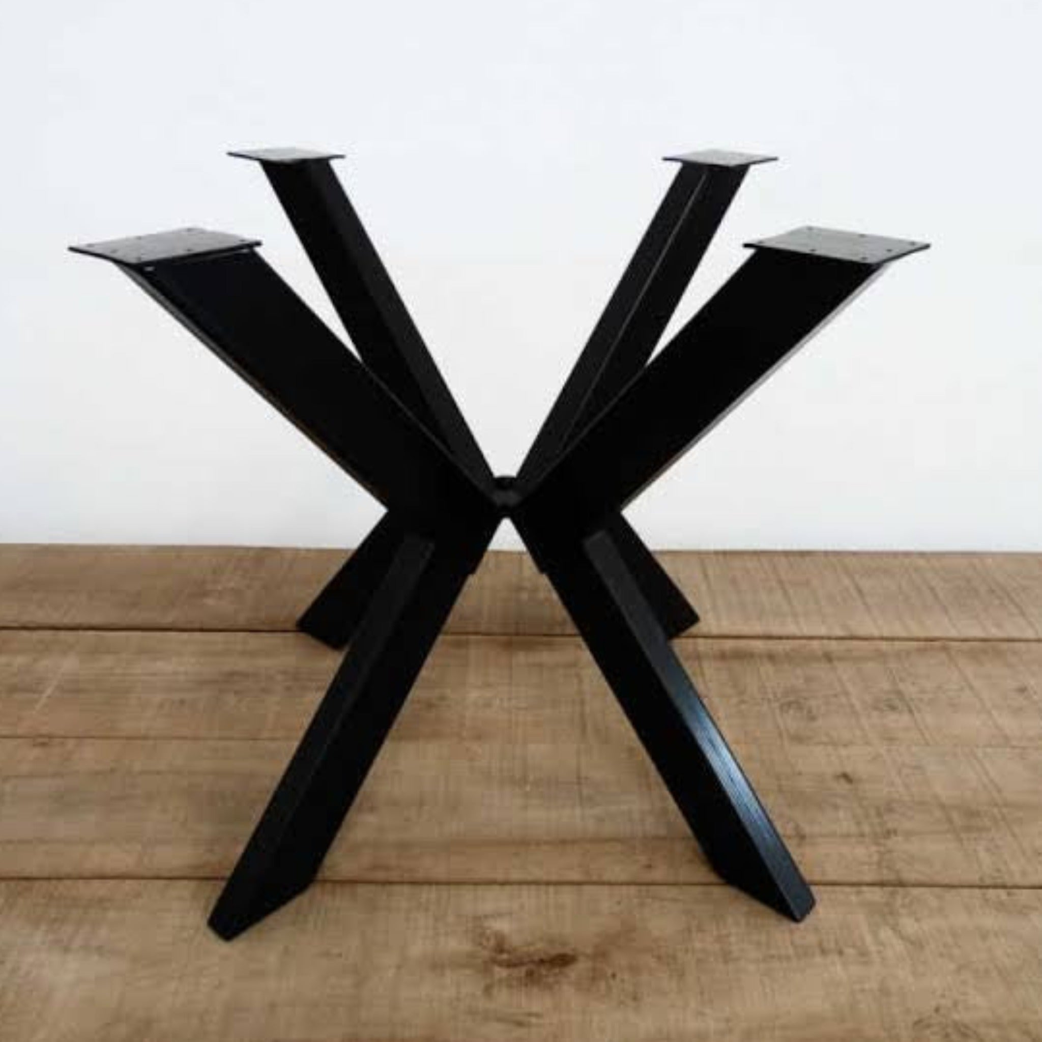 Custom Round Clear Coffee Table - Iron's Custom Wood