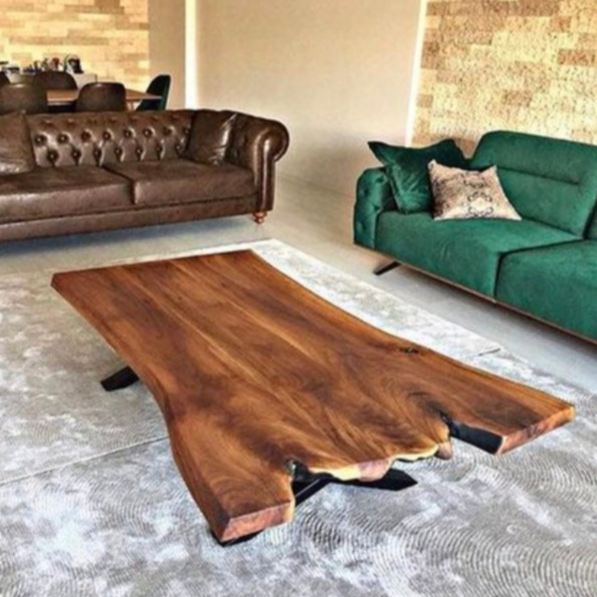 Live Edge Coffee Table - Iron's Custom Wood