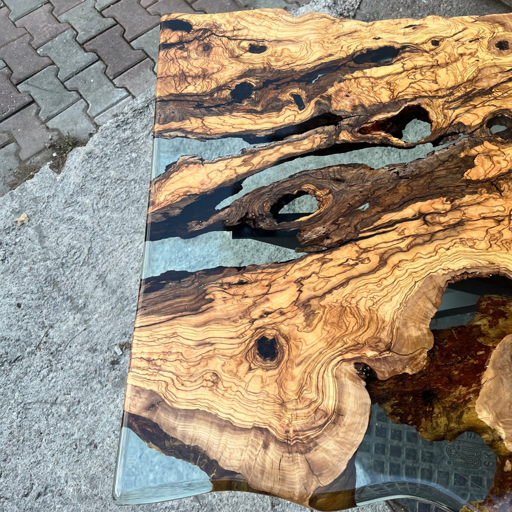 Live edge epoxy dining table - Kitchen & Dining Room Tables - Iron's Custom Wood