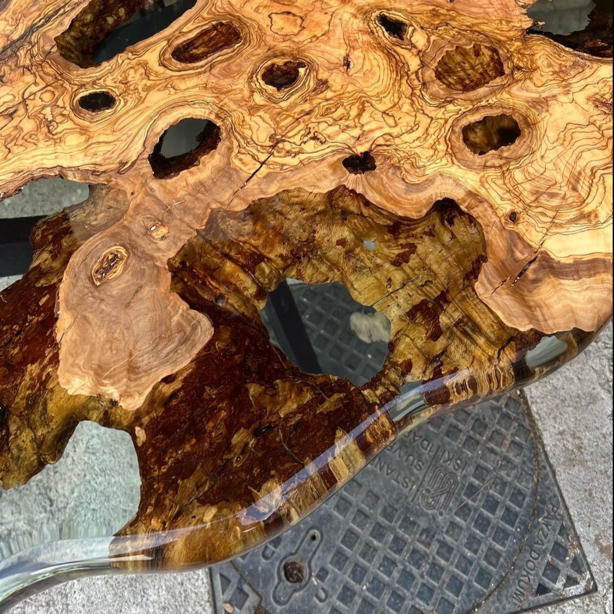 Live edge epoxy dining table - Kitchen & Dining Room Tables - Iron's Custom Wood