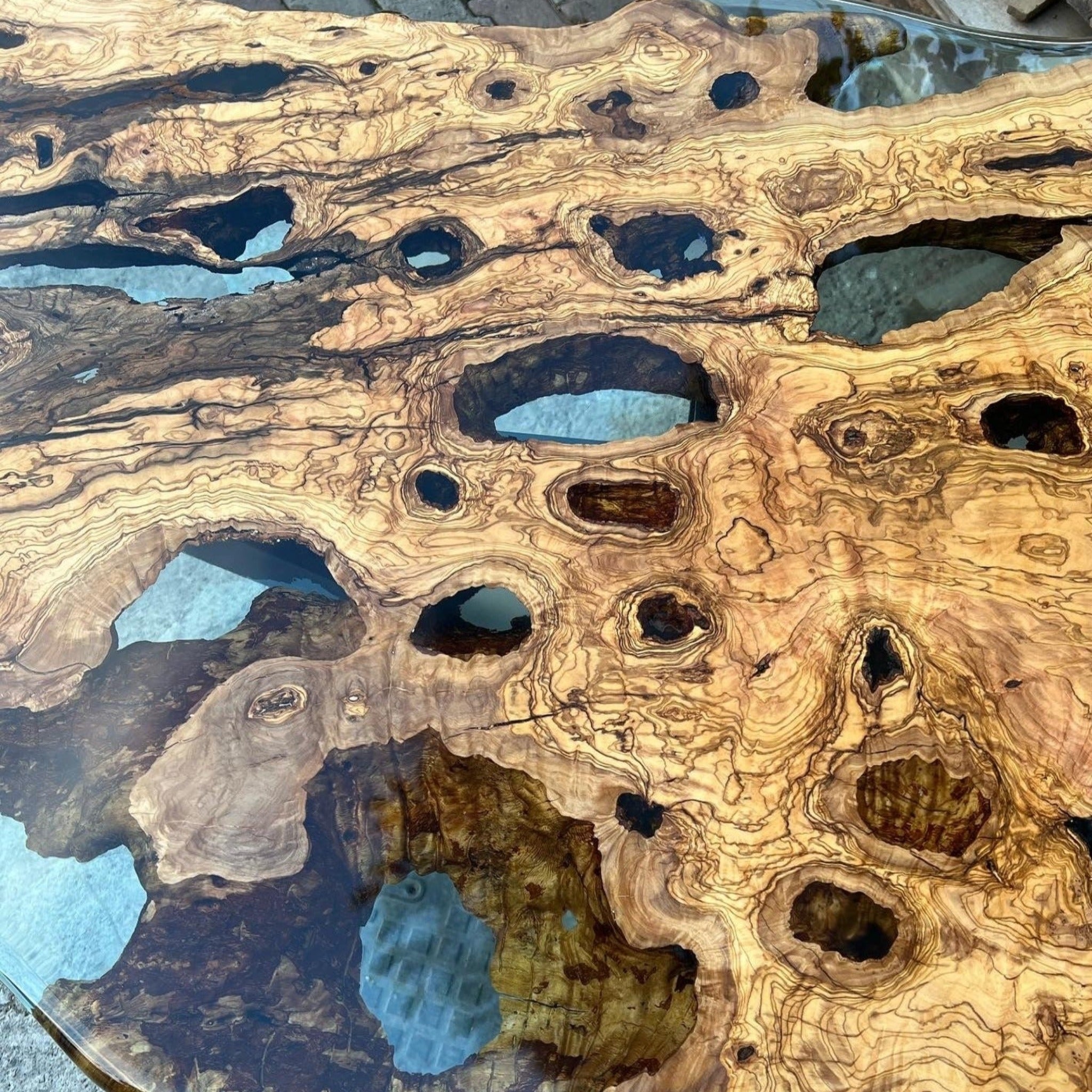 Live edge epoxy dining table - Kitchen & Dining Room Tables - Iron's Custom Wood
