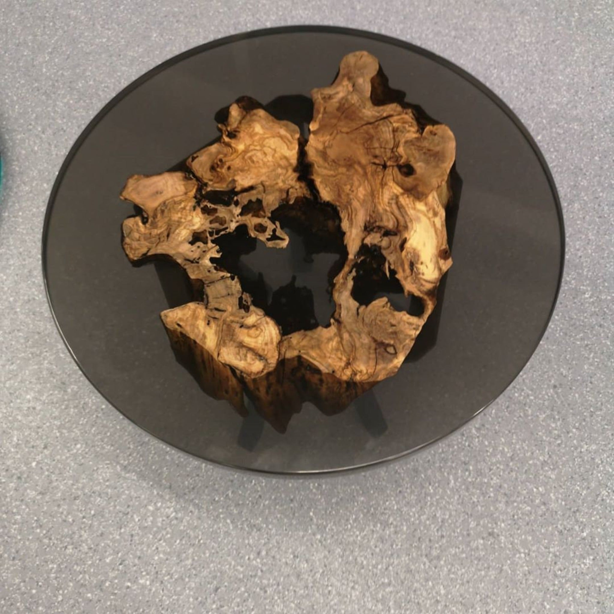 Round Epoxy Coffee Table - Coffee table - Iron's Custom Wood