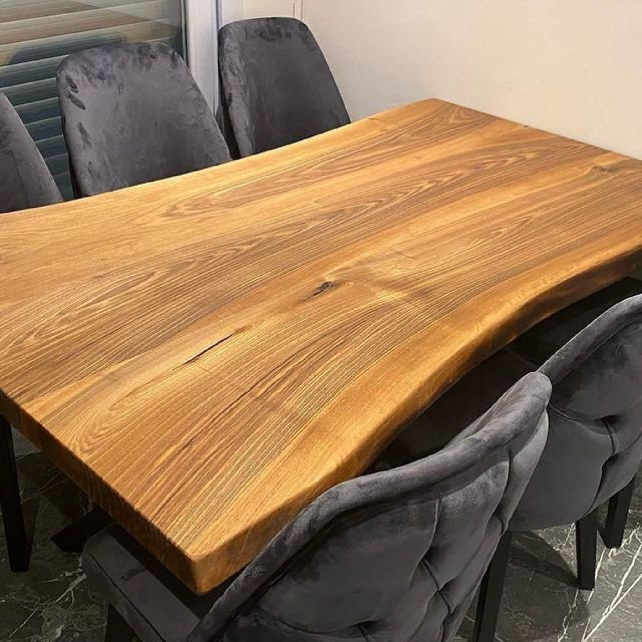 Custom Wood Dining Table - Iron's Custom Wood