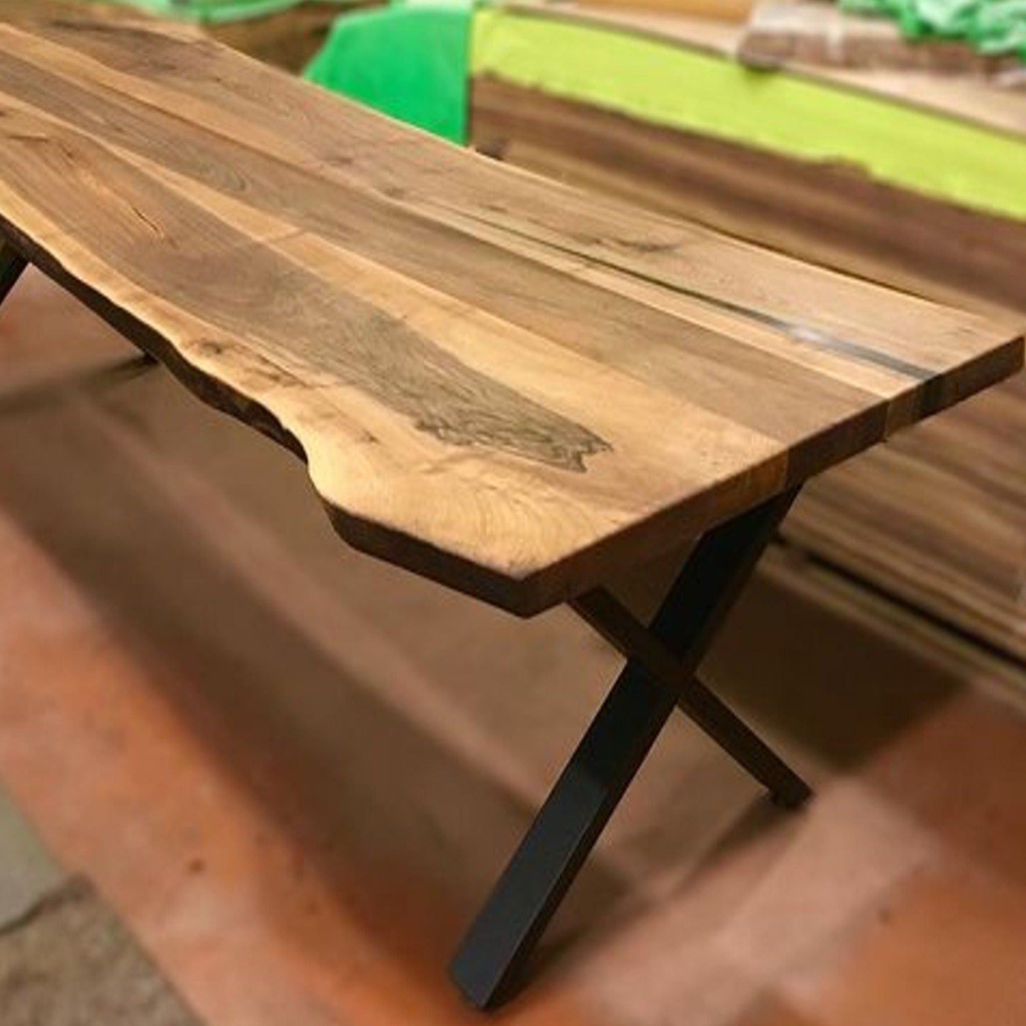 Custom Wood Dining Table - Iron's Custom Wood