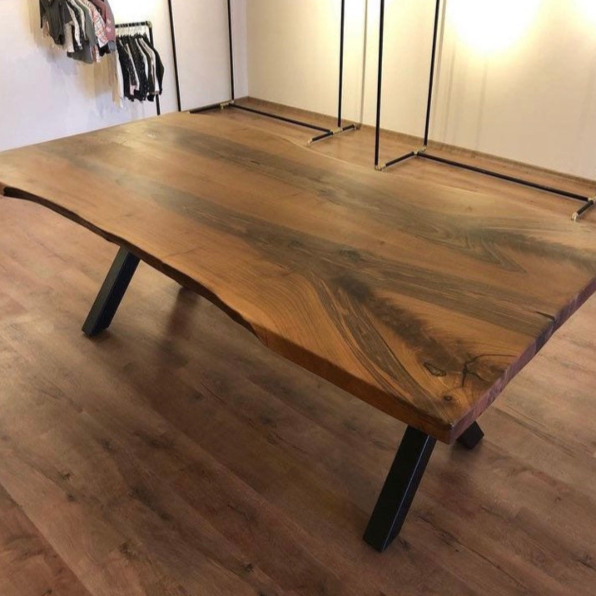 Dining Room Wood Table - Iron's Custom Wood