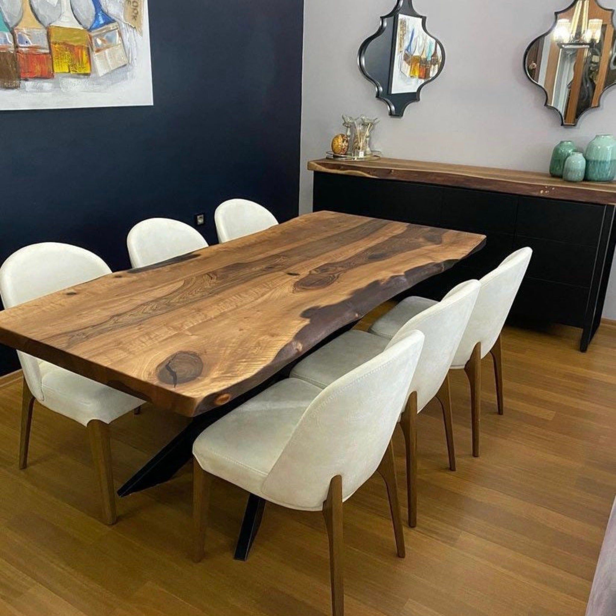 Dining Room Wood Table - Iron's Custom Wood