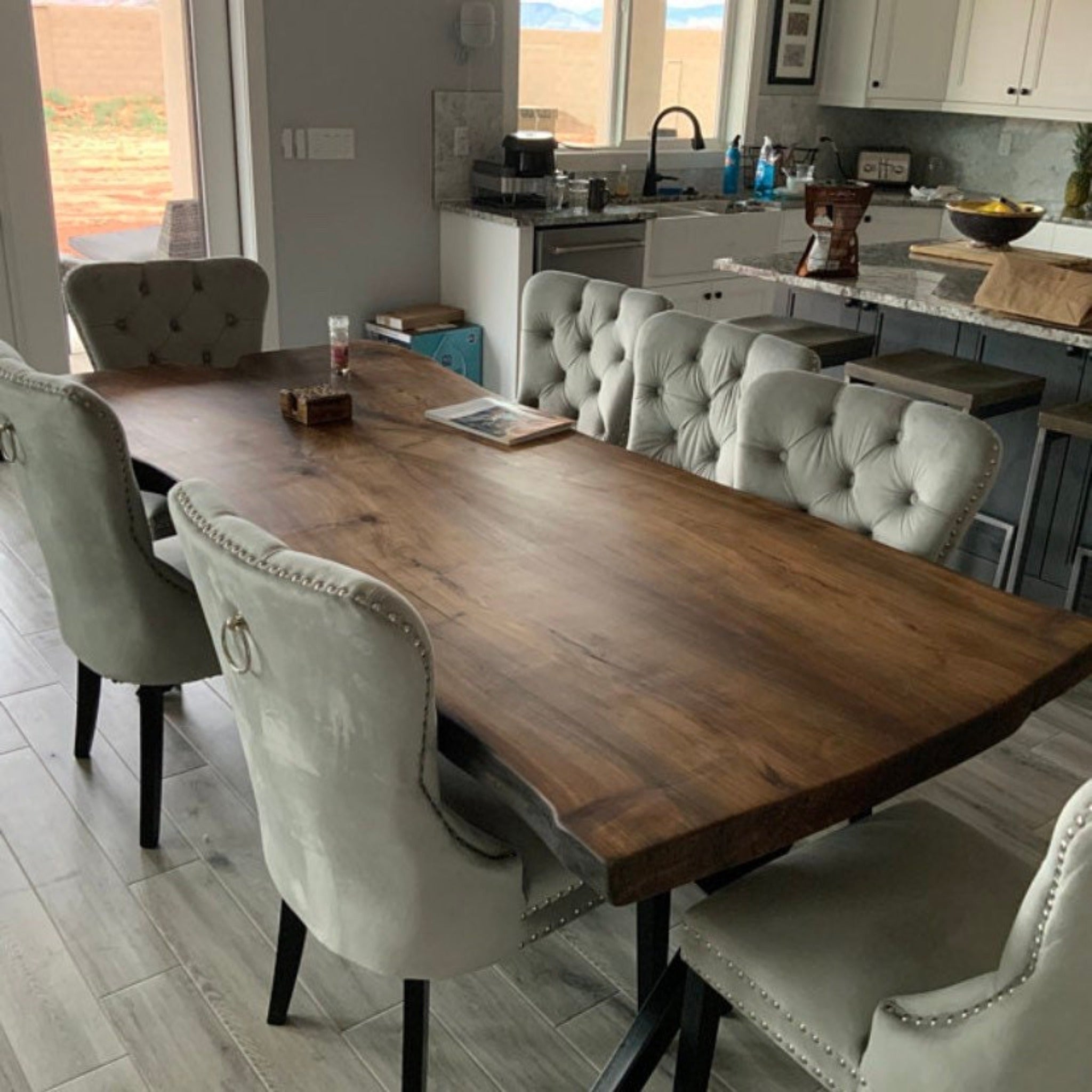 Dining Room Wood Table - Iron's Custom Wood