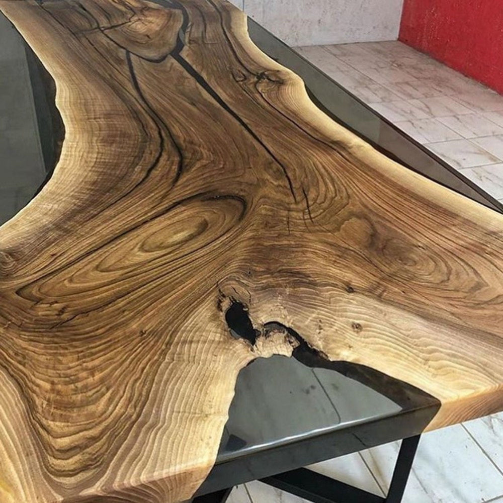 Smoke Epoxy Custom Resin Table