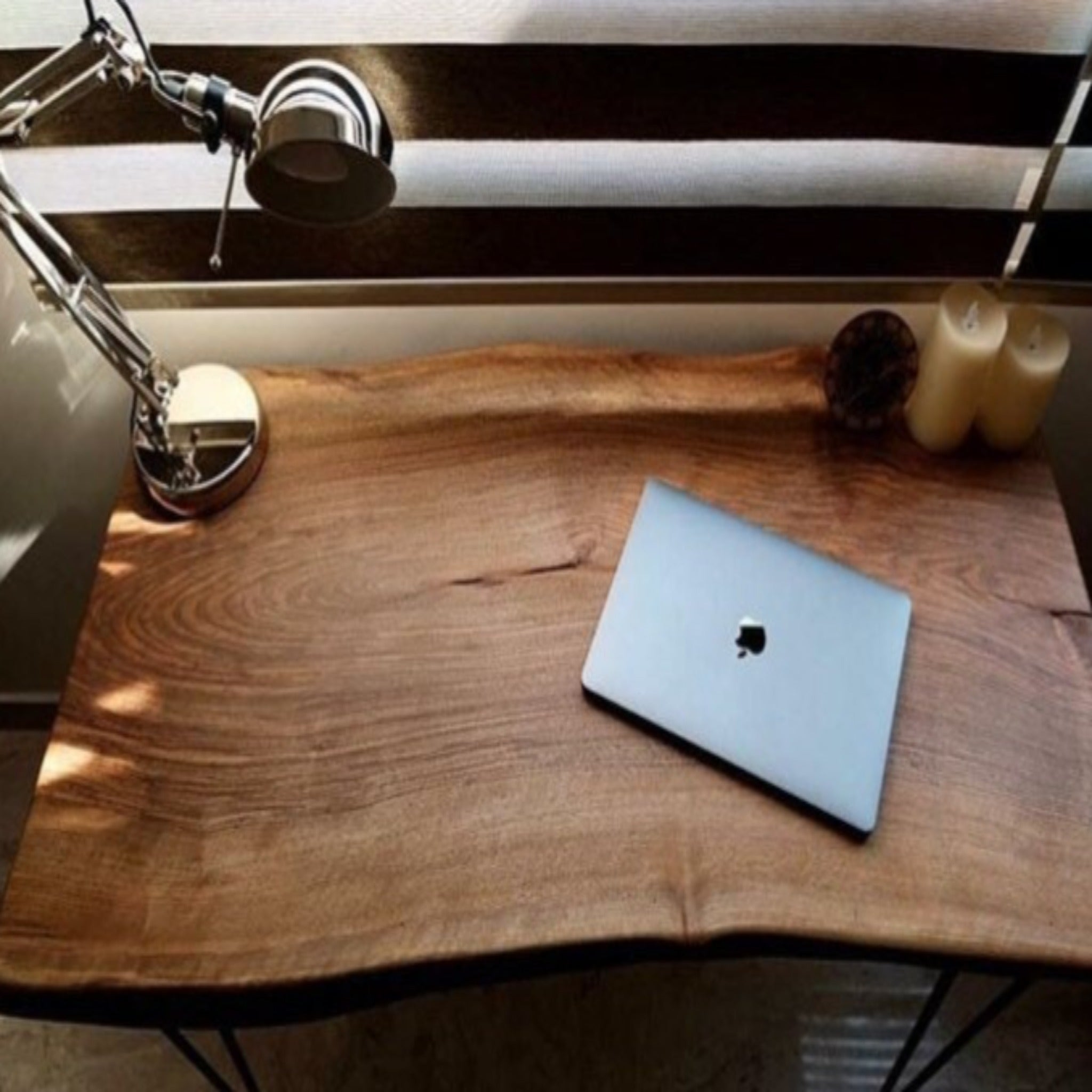 Solid Wood Live Edge Desk