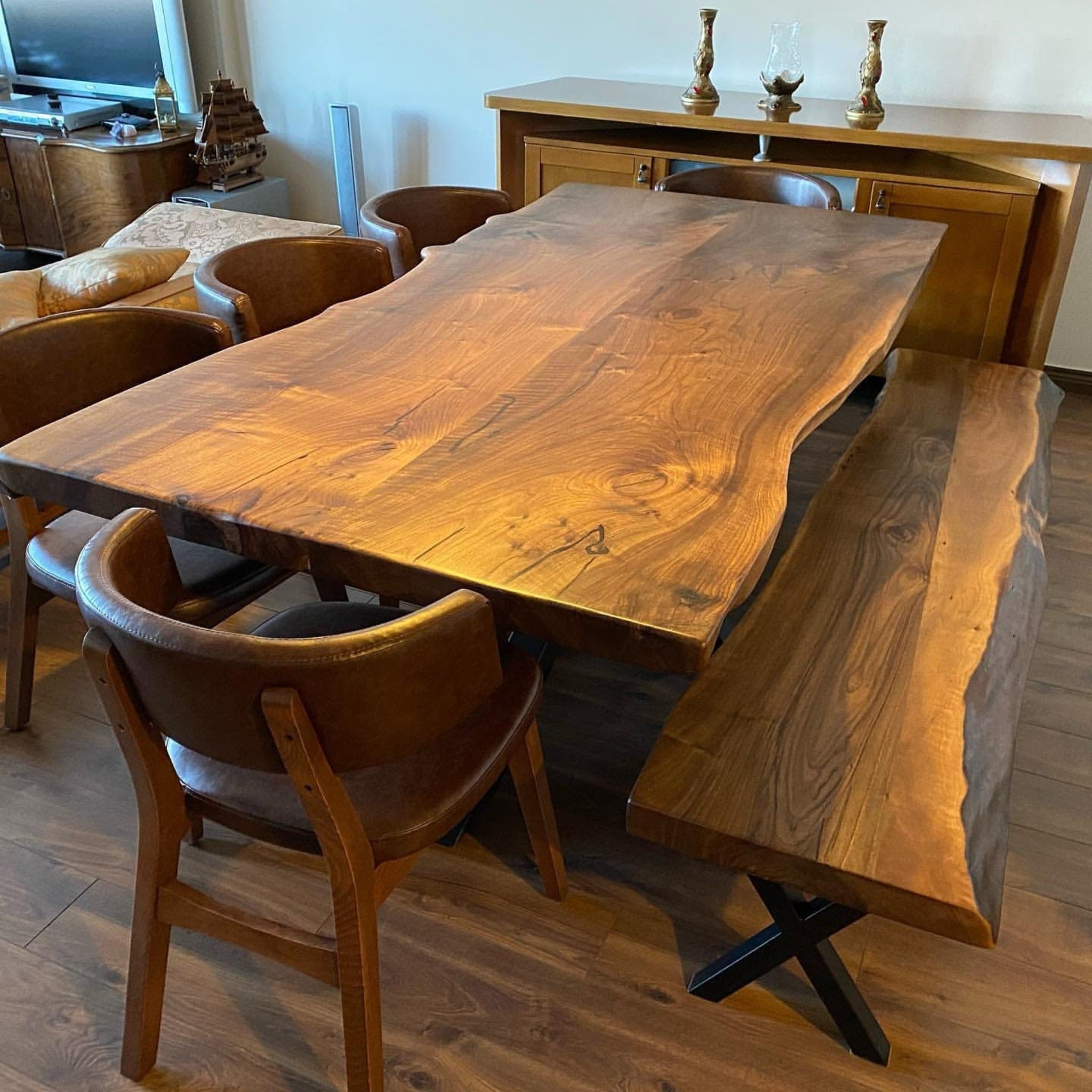 Custom Solid Wood Table, Kitchen Dining Table, Dining Room Furniture