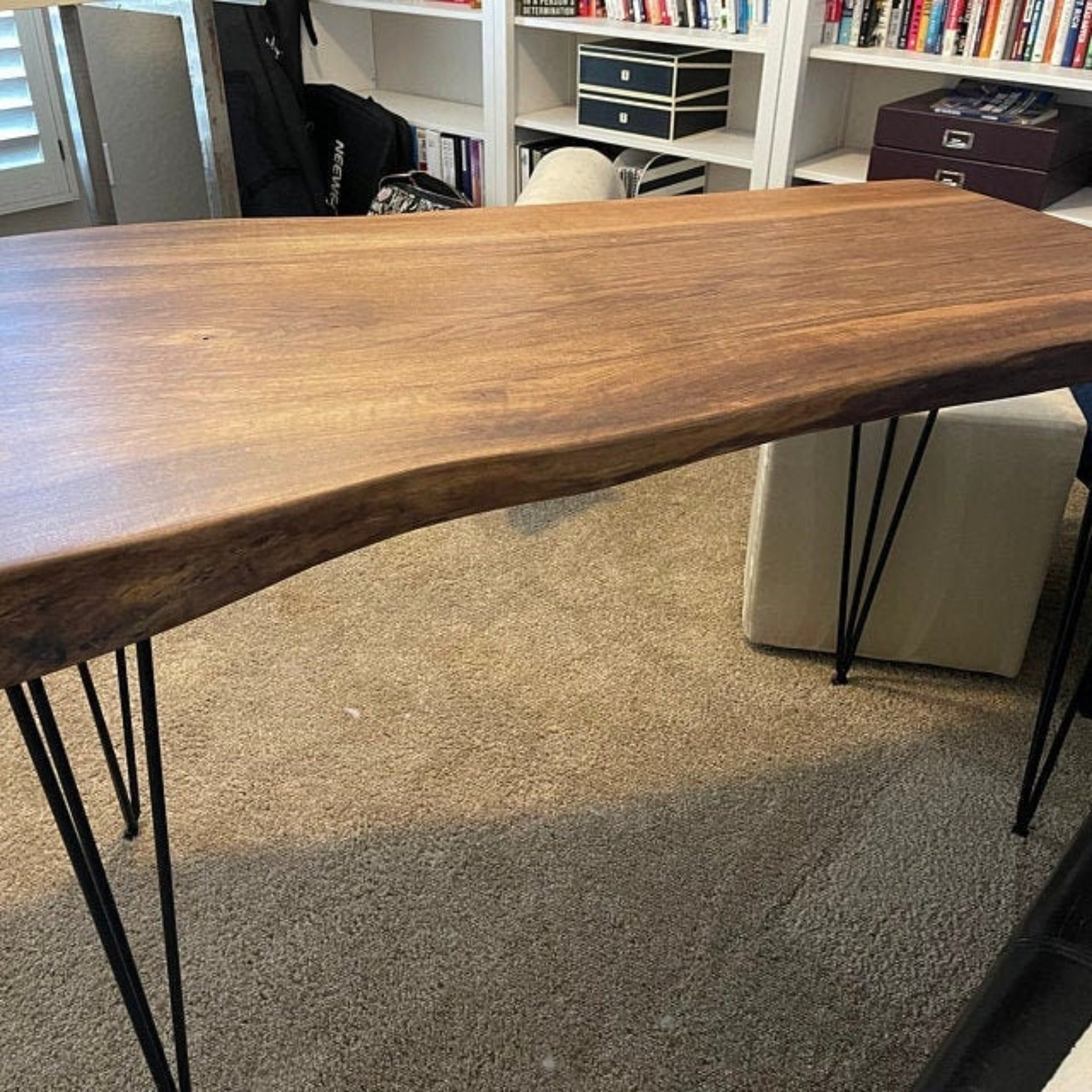 Walnut Computer Solid Wood Desk