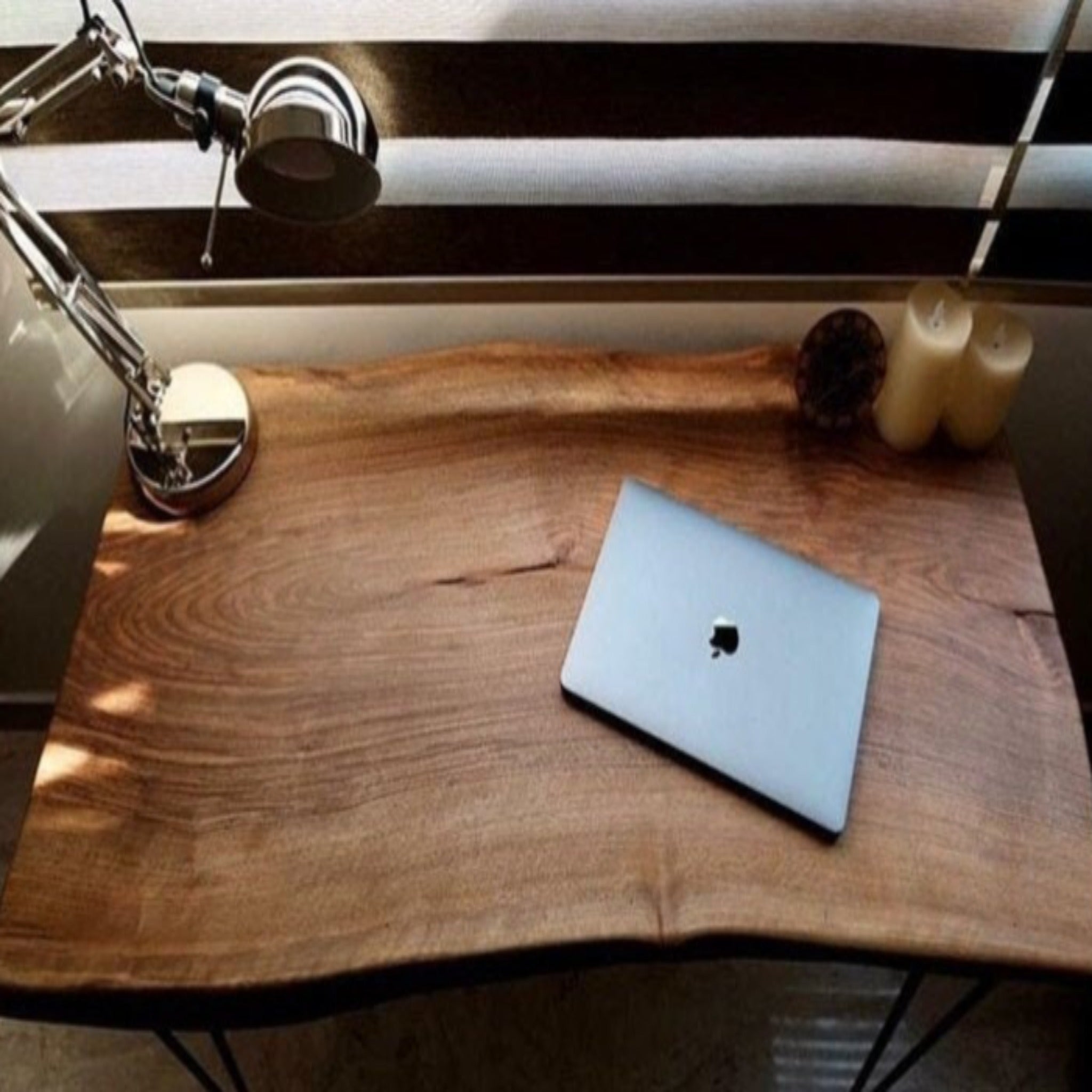 Walnut Computer Solid Wood Desk