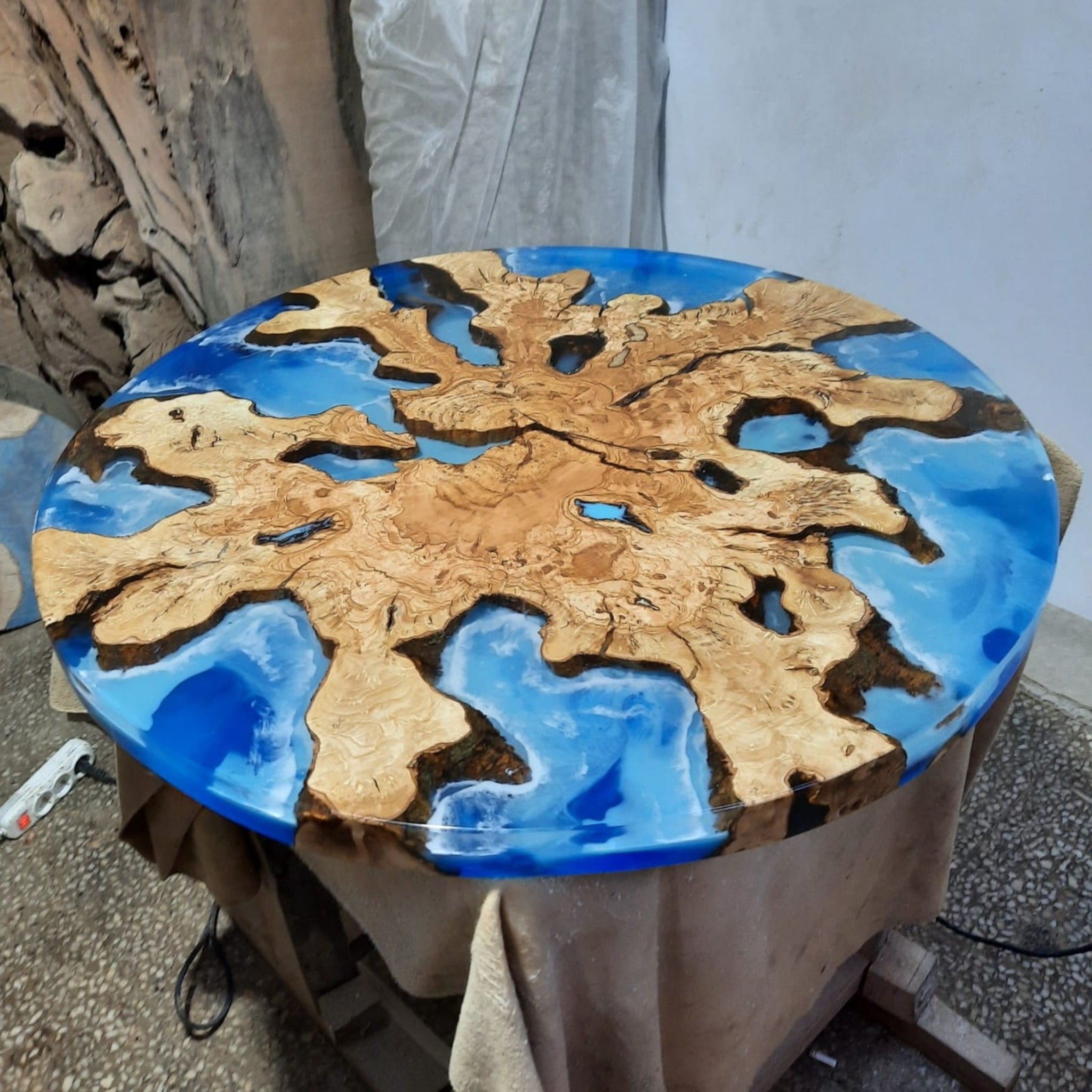 Ocean Epoxy Coffee Table