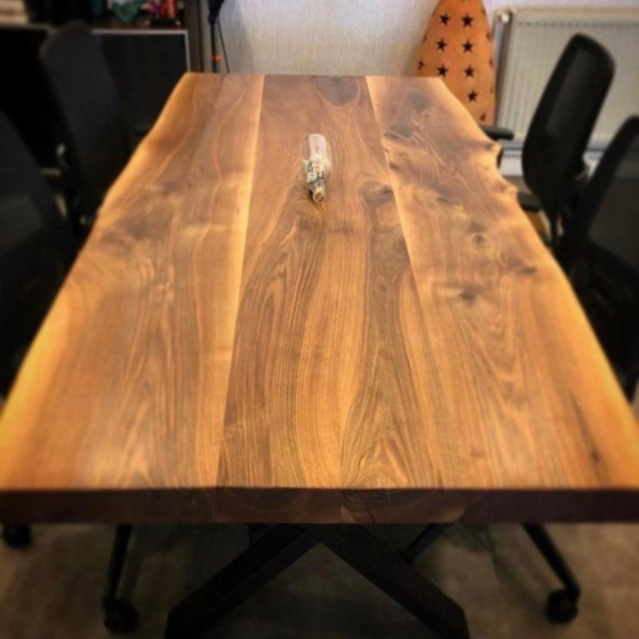 Live Edge Dining Table, Solid Wood Table - Solid live edge wood table - Iron's Custom Wood