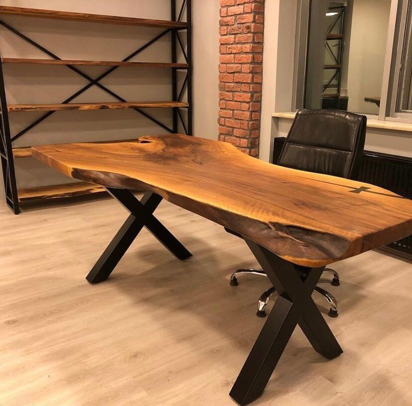 Solid Black Walnut Table - Iron's Custom Wood