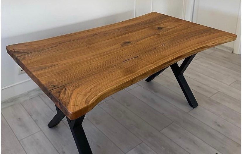 Solid Black Walnut Table - Iron's Custom Wood