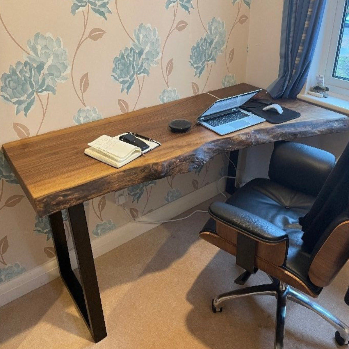 Solid Wood Live Edge Desk