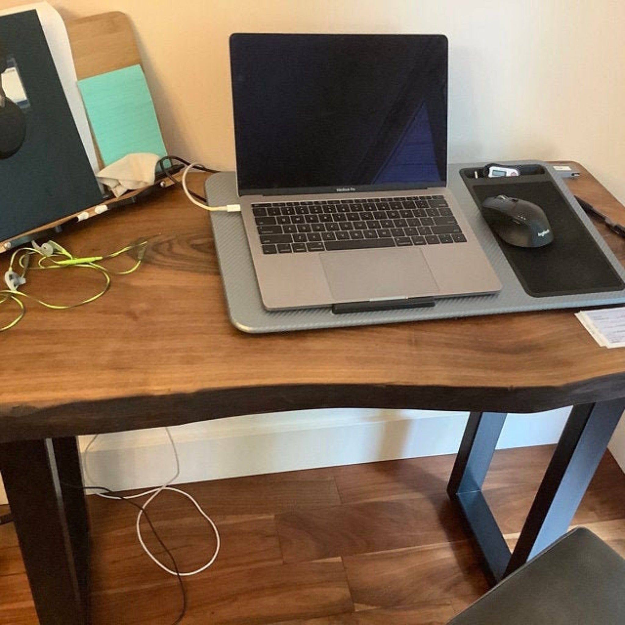 Walnut Computer Solid Wood Desk - Iron's Custom Wood